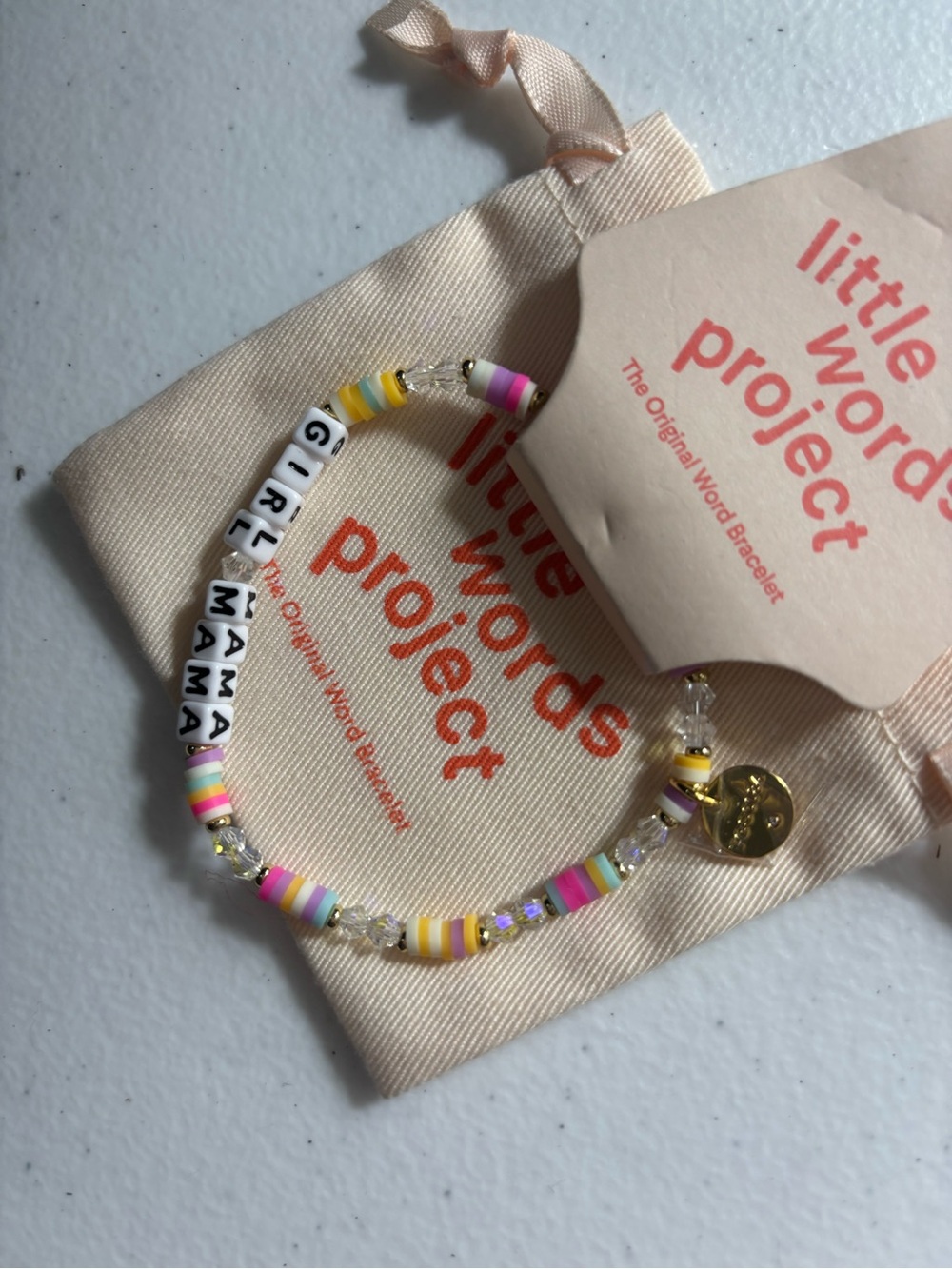 Little Words Project girl mama Bracelet Sz M/L